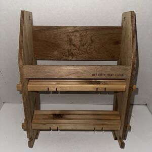 Dr. Squatch Wooden Soap Shower Caddy Rare Discontinued Get Dirty Stay Clean Wood